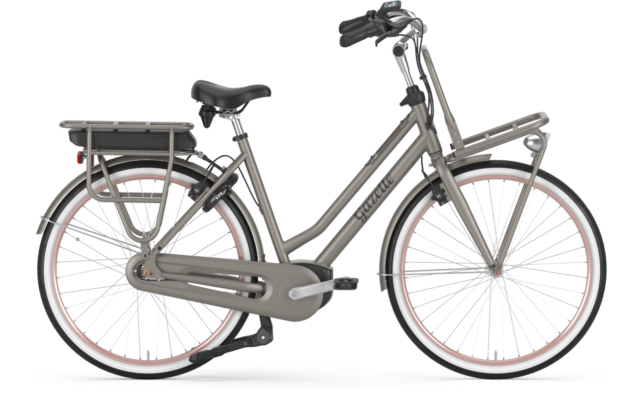 Gazelle Miss Grace C7+ HMB Smart (500 Wh), 7 Gang Nabenschaltung, Unisexfahrrad, Curve, Modell 2024, 28 Zoll 59 cm clay 