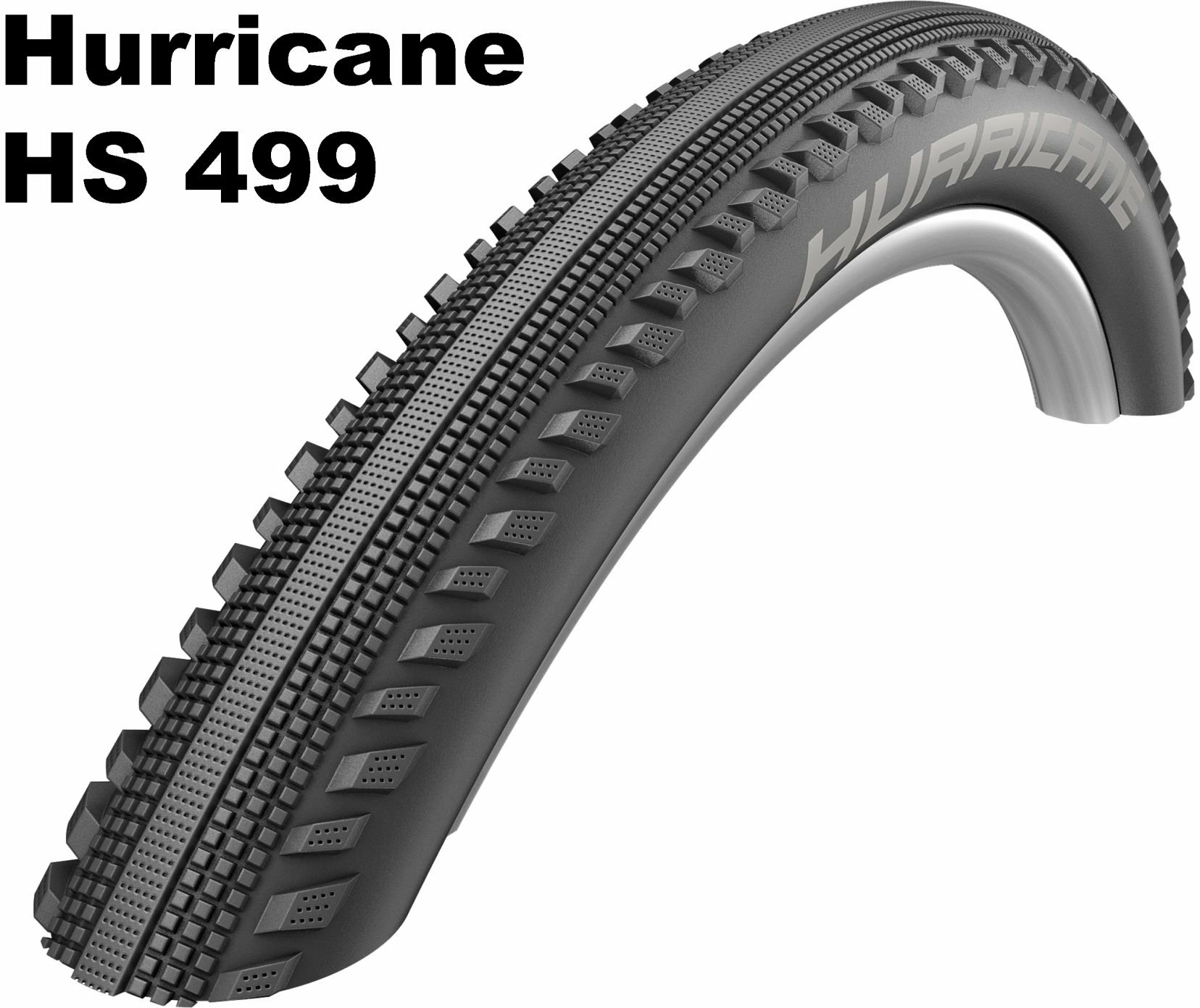 Schwalbe Performance Line, E-50 - Drahtreifen HS 499 - Tube - 29 Zoll Hurricane (57-622) schwarz/schwarz