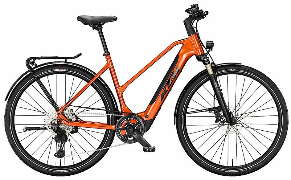 KTM MACINA SPORT SX 10, 11 Gang Kettenschaltung, Damenfahrrad, Trapez, Modell 2024, 28 Zoll 46 cm burnt orange (black)