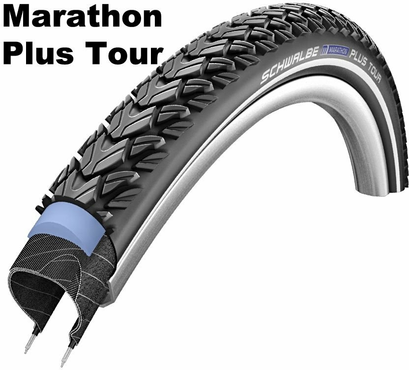 Schwalbe Performance Line - SmartGuard,26&quot; Marathon Plus Tour 50-559 schwarz/schwarz