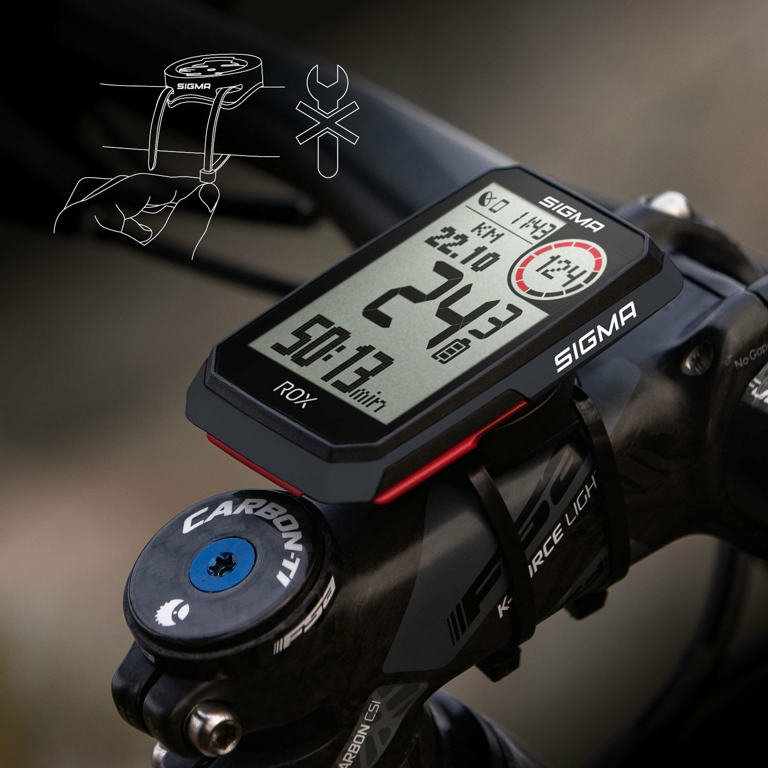 Sigma Fahrradcomputer Rox 4.0 GPS