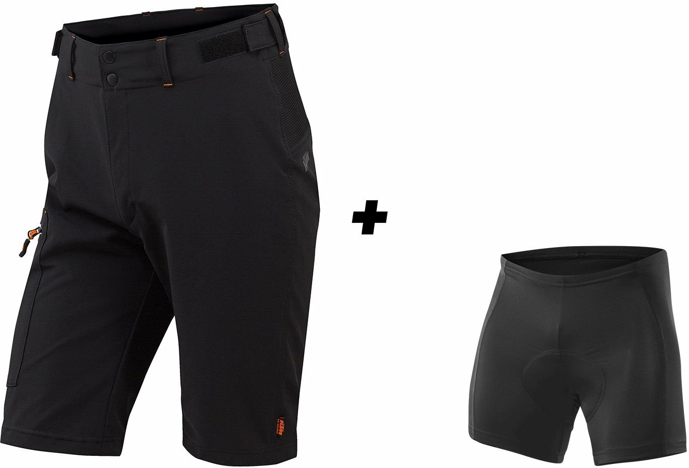 KTM Factory TOUR Hose kurz, mit Innenhose S schwarz