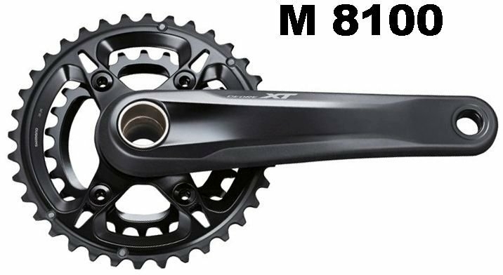 Shimano Kettenradgarnitur FC-M8100-12 Deore XT schwarz