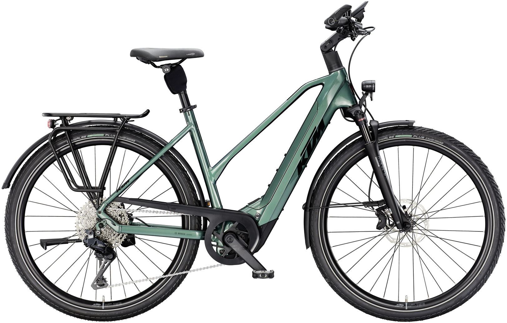 KTM MACINA STYLE 820, 11 Gang Kettenschaltung, Damenfahrrad, Trapez, Modell 2025, 28 Zoll 51 cm oxygen green (black+oran