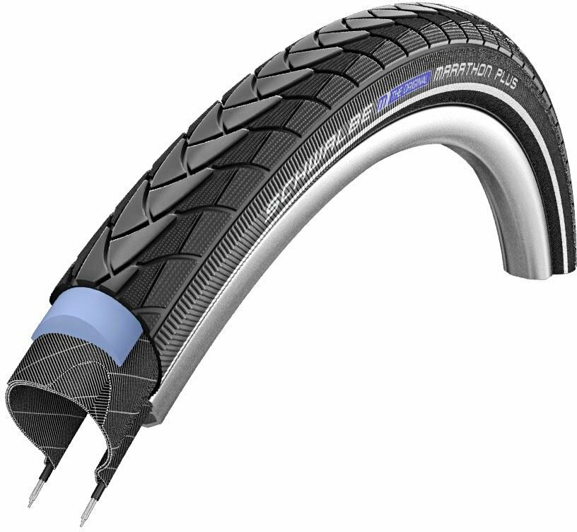 Schwalbe Performance Line, SmartGuard - Tube - E-25 - Drahtreifen HS 440 - 16 Zoll Marathon Plus (35-349) schwarz/schwar