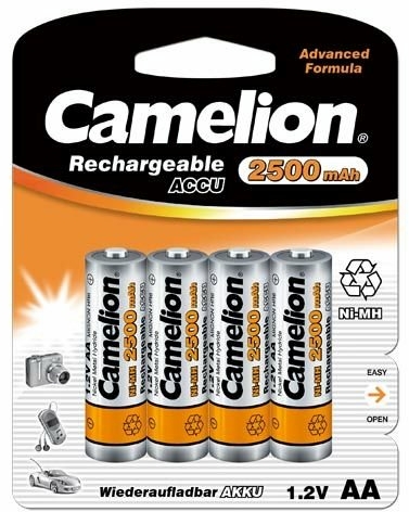 Camelion Akku Mignon Ni-Mh 2500MAH 4Stück gelb