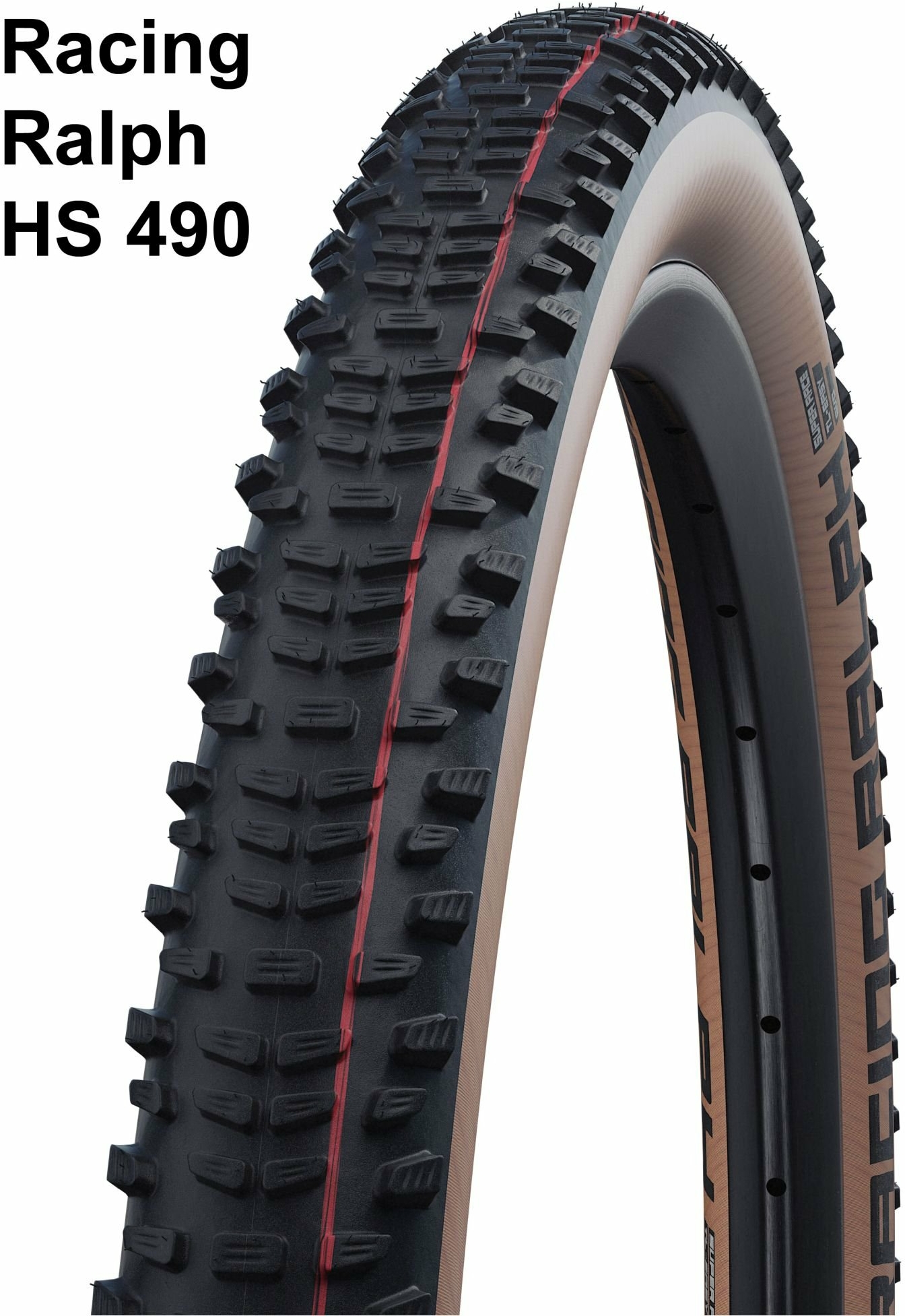 Schwalbe Evolution Line, Super Race -  TLE - Faltreifen  HS 490- 29 Zoll Racing Ralph (57-622) schwarz/transparent