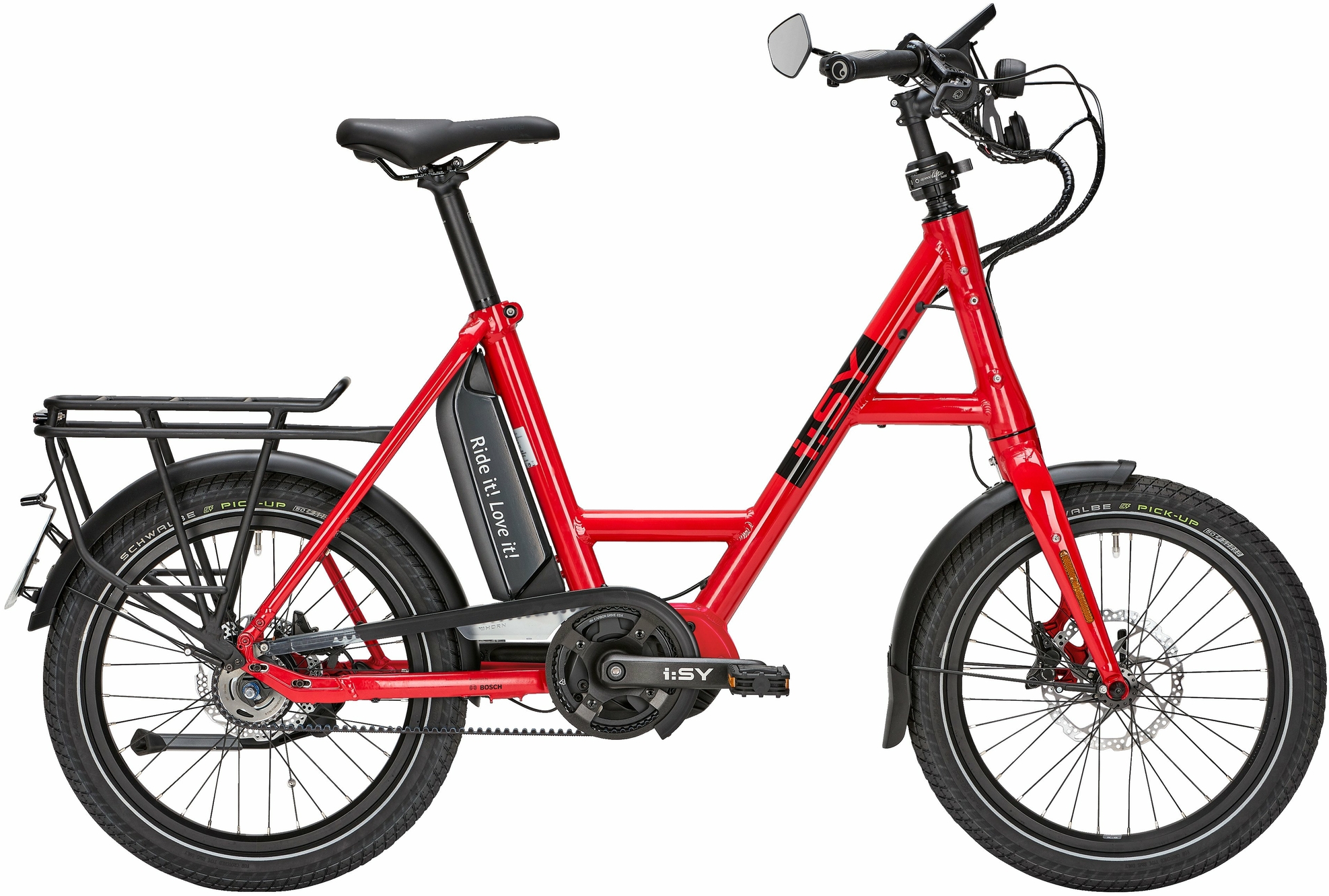 i:SY Speed R14 ZR, 14 Gang Nabenschaltung mit Freilauf, Unisexfahrrad, Compact, Modell 2022, 20 Zoll 47 cm poppy red