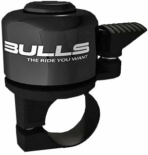 Bulls Mini Glocke 25,4 mm schwarz