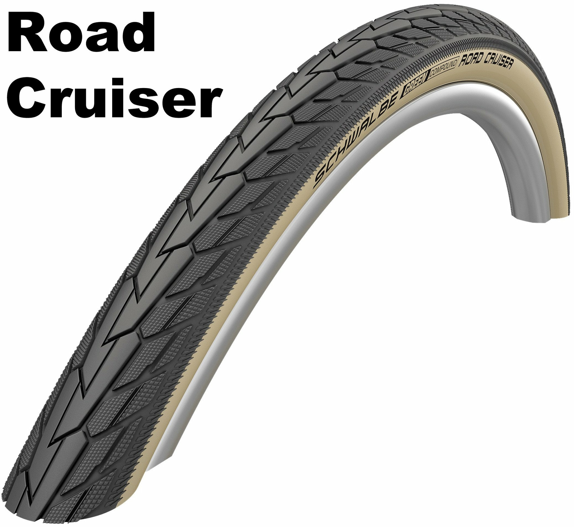 Schwalbe Active Line - K-Guard - Drahtreifen, 28 Zoll Road Cruiser  (37-622) schwarz/braun