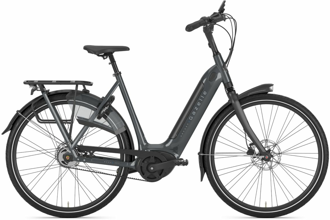 Gazelle Arroyo C5 HMB Elite (500 Wh), 5 Gang Nabenschaltung, Damenfahrrad, Wave, Modell 2024, 28 Zoll 57 cm anthracite g