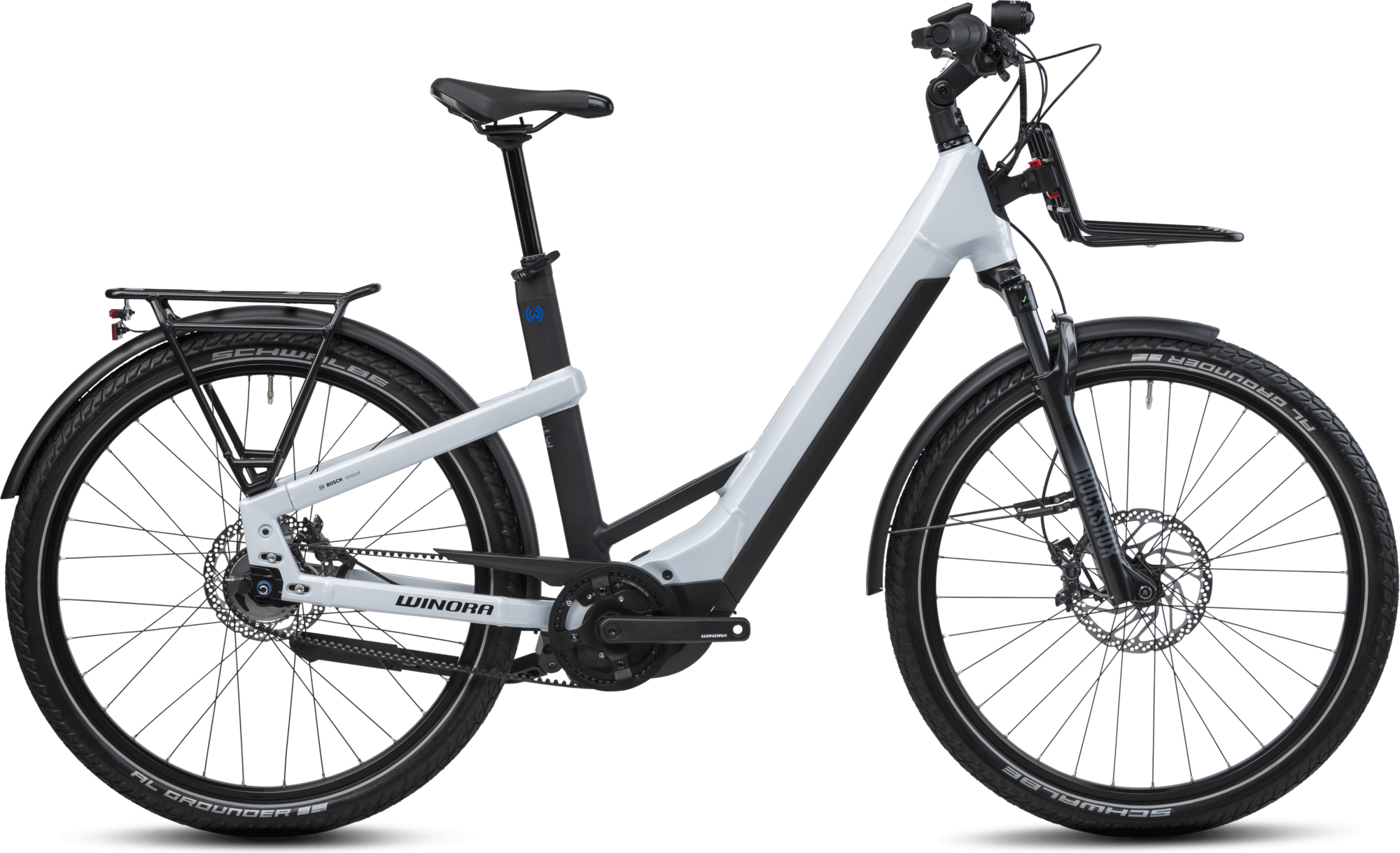 Winora Yakun R5 Pro (750 Wh), 5 Gang Nabenschaltung, Damenfahrrad, Wave, Modell 2022/2023, 27,5 Zoll 60 cm ice