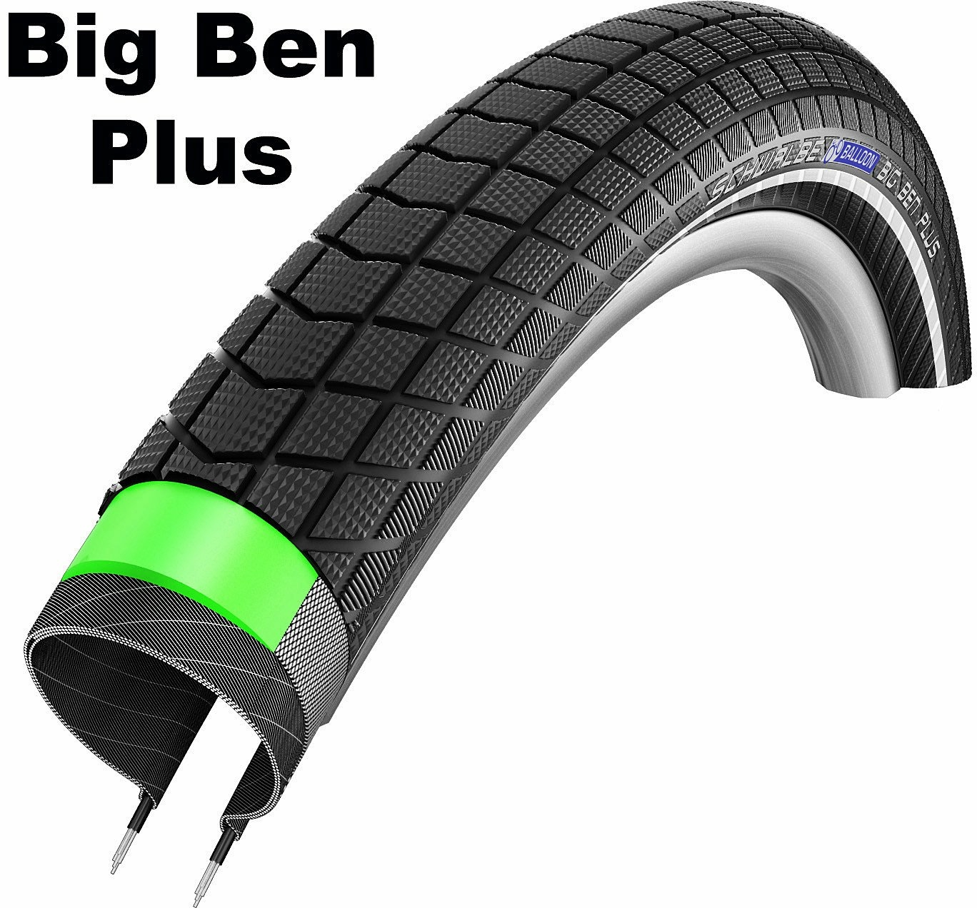 Schwalbe Performance Line - Double Defense - Drahtreifen, 28 Zoll Big Ben Plus (50-622)