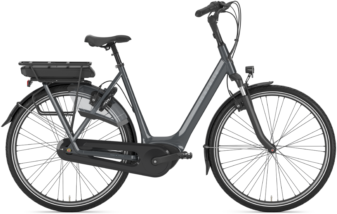 Gazelle Arroyo C7+ HMB (500 Wh), 7 Gang Nabenschaltung, Damenfahrrad, Wave, Modell 2024, 28 Zoll 49 cm anthracite greygl