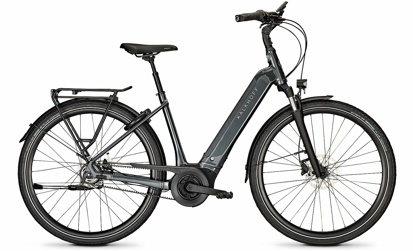 Kalkhoff IMAGE 3.B EXCITE FL (625 Wh), 5 Gang Nabenschaltung, Damenfahrrad, Wave, Modell 2024, 28 Zoll 48 cm diamondblac