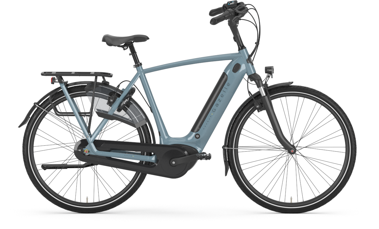 Gazelle Arroyo C7+ HMB Elite (500 Wh), 7 Gang Nabenschaltung, Herrenfahrrad, Diamant, Modell 2024, 28 Zoll 61 cm thunder