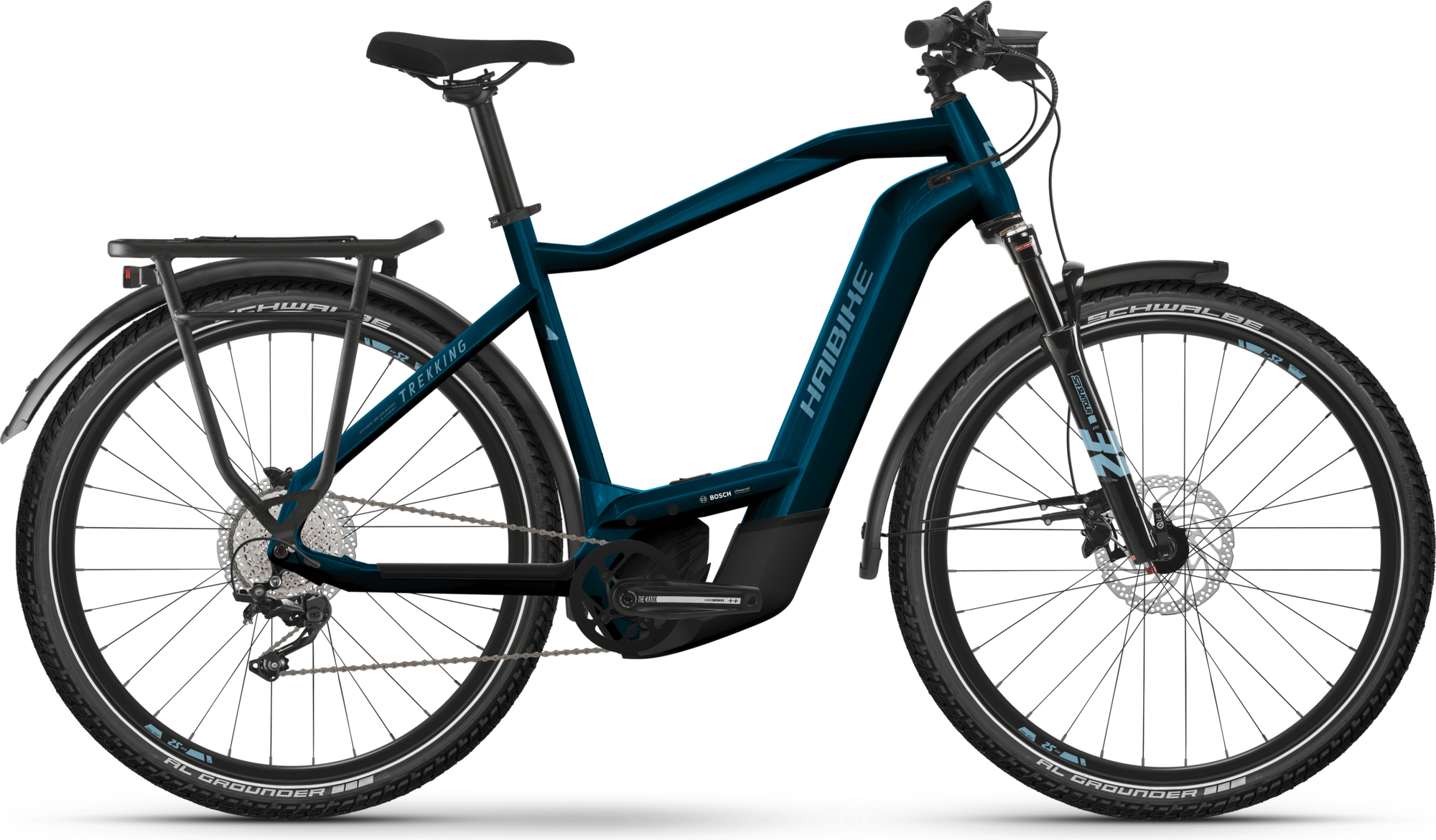 HAIBIKE Trekking 8 (750 Wh), 11 Gang Kettenschaltung, Herrenfahrrad, Diamant, Modell 2023, 27,5 Zoll