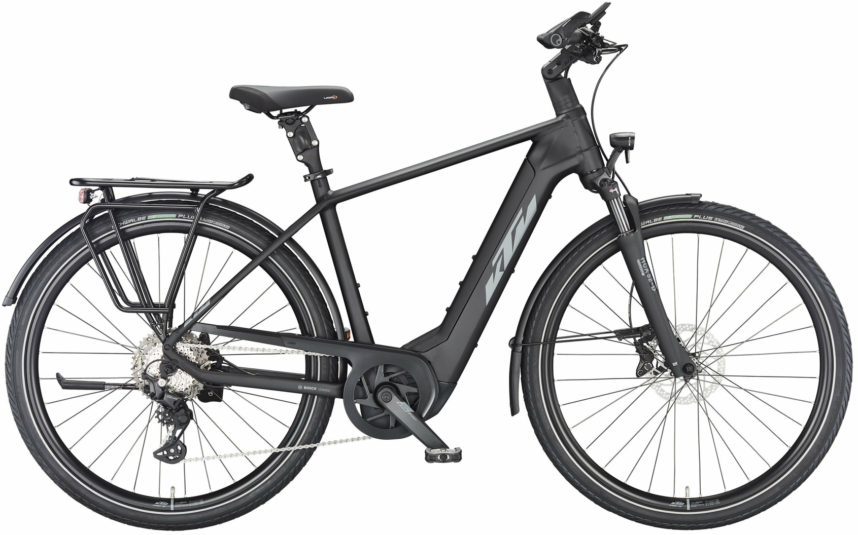 KTM MACINA STYLE 730 (750 Wh), 10 Gang Kettenschaltung, Herrenfahrrad, Diamant, Modell 2024, 28 Zoll 60 cm black matt (g