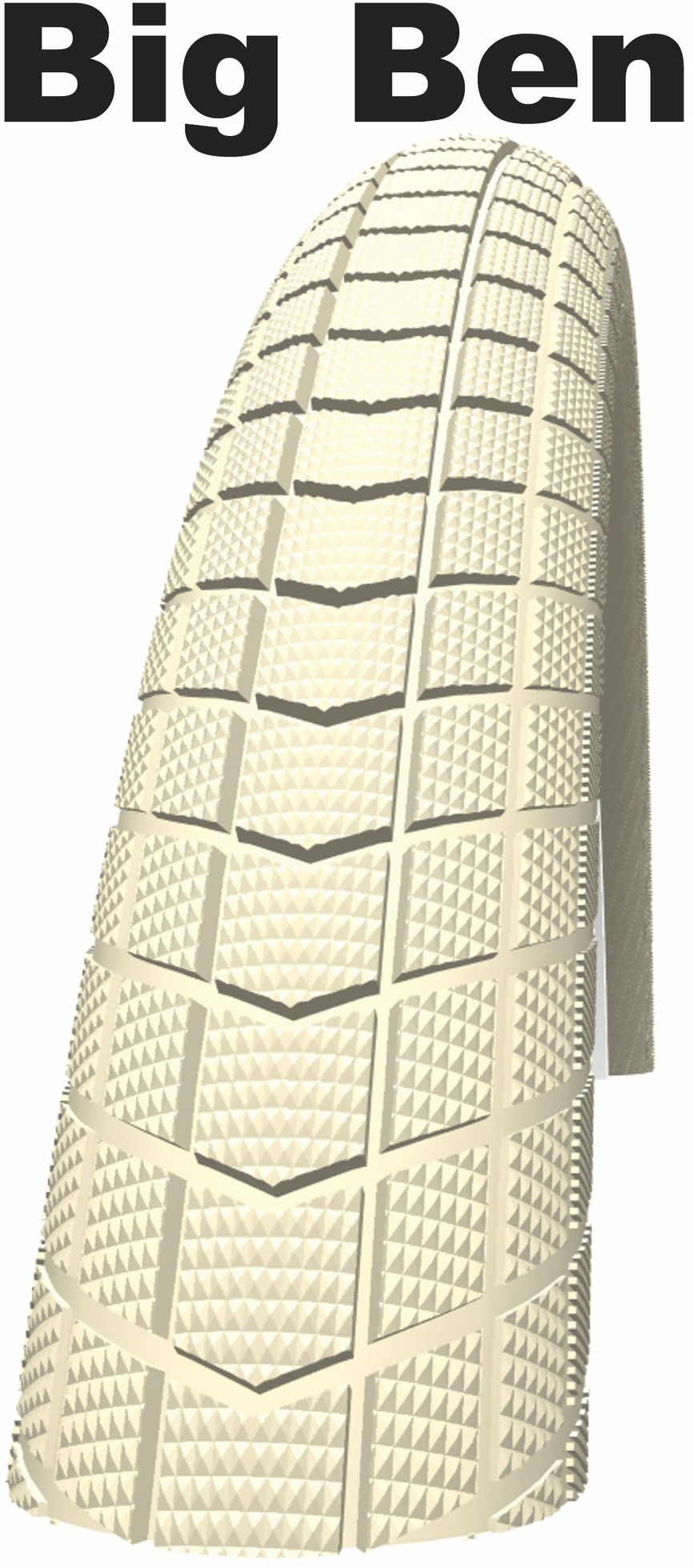 Schwalbe Active Line - Kevlar Guard - Drahtreifen, 26 Zoll Big Ben (55-559) creme/creme