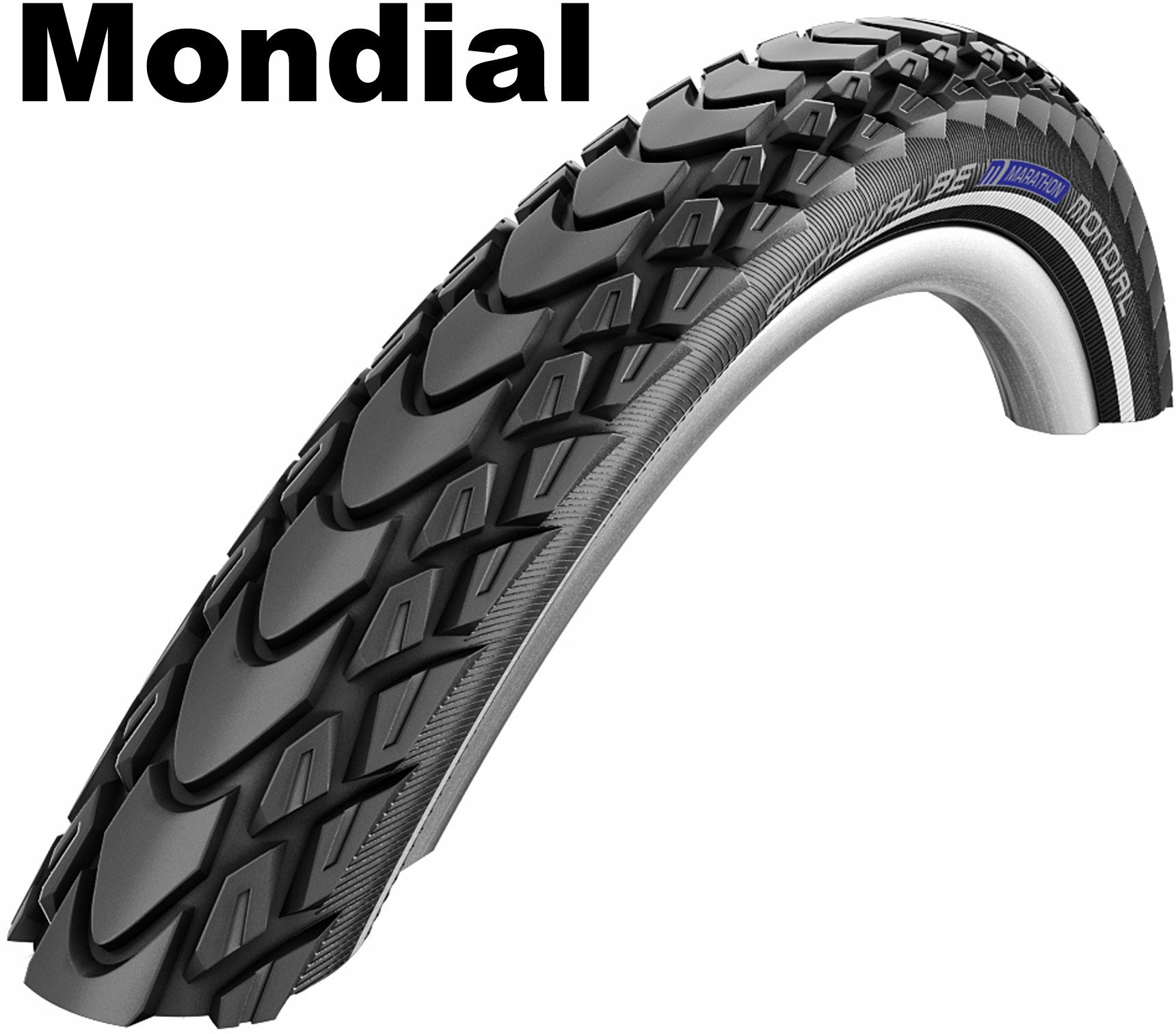 Schwalbe Performance Line - Race Guard- Drahtreifen, 26 Zoll Marathon Mondial (50-559) schwarz/schwarz