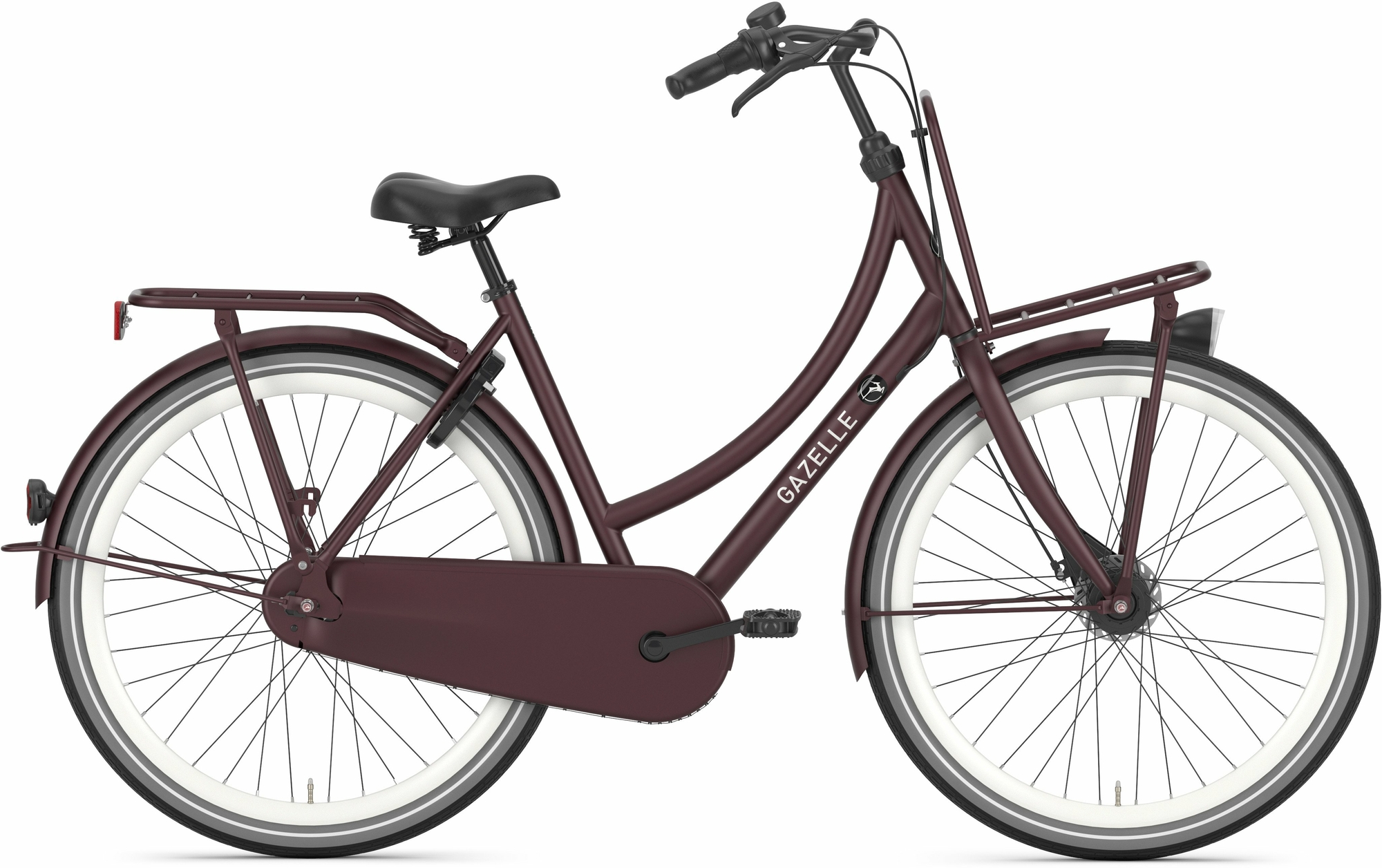 Gazelle PuurNL R7T, 7 Gang Nabenschaltung, Damenfahrrad, Wave, Modell 2024, 28 Zoll 49 cm sangria redmatte