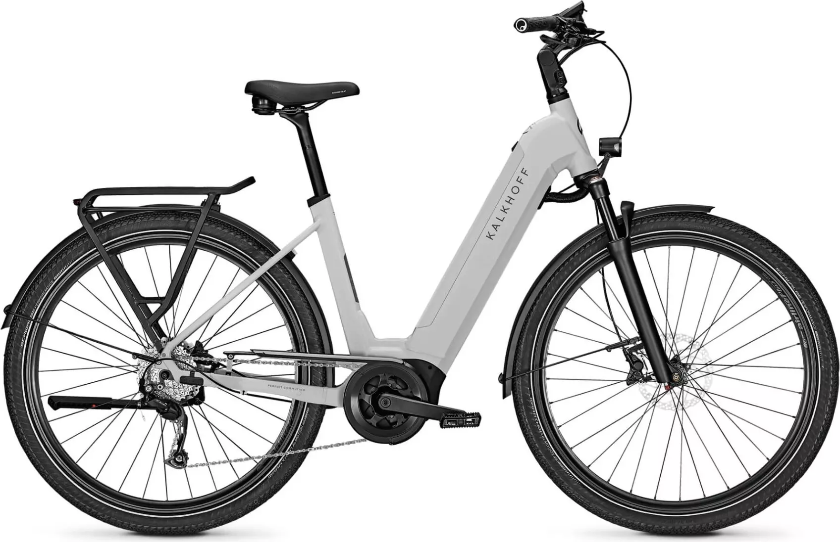 Kalkhoff ENDEAVOUR 5.B MOVE+ (625 Wh), 9 Gang Kettenschaltung, Damenfahrrad, Wave, Modell 2023, 29 Zoll 53 cm lightgrey 