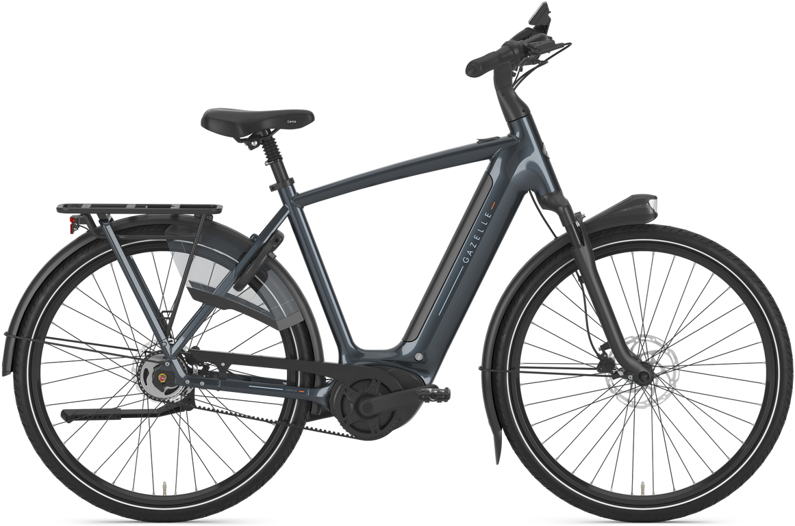 Gazelle Arroyo C5 HMB Elite (625 Wh), 5 Gang Nabenschaltung, Herrenfahrrad, Diamant, Modell 2025, 28 Zoll 61 cm Anthraci