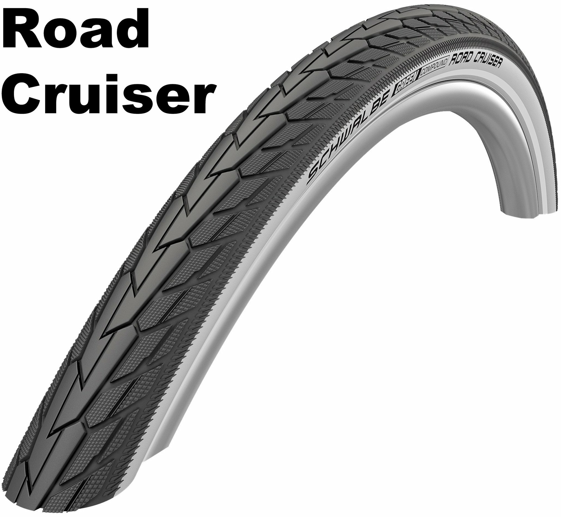 Schwalbe Active Line -  K-Guard - Drahtreifen, 28 Zoll Road Cruiser (42-622) schwarz/weiß