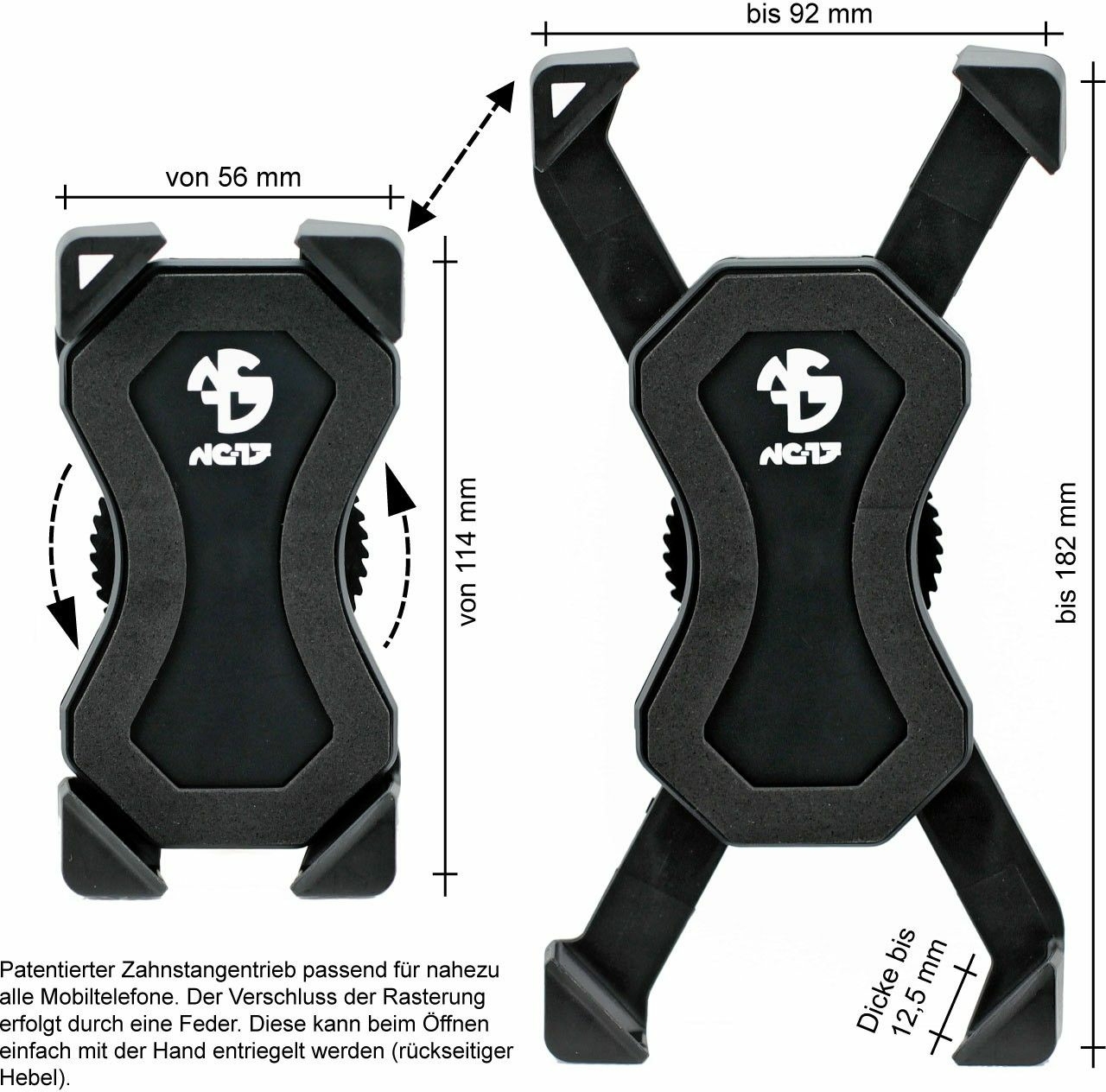 NC-17 Smartphone Universalhalter Connect 3D