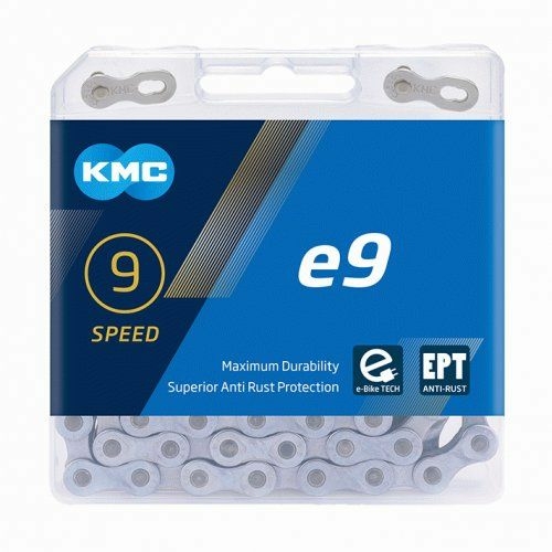 KMC Kette e9 EPT 9-fach 136 Glieder grau