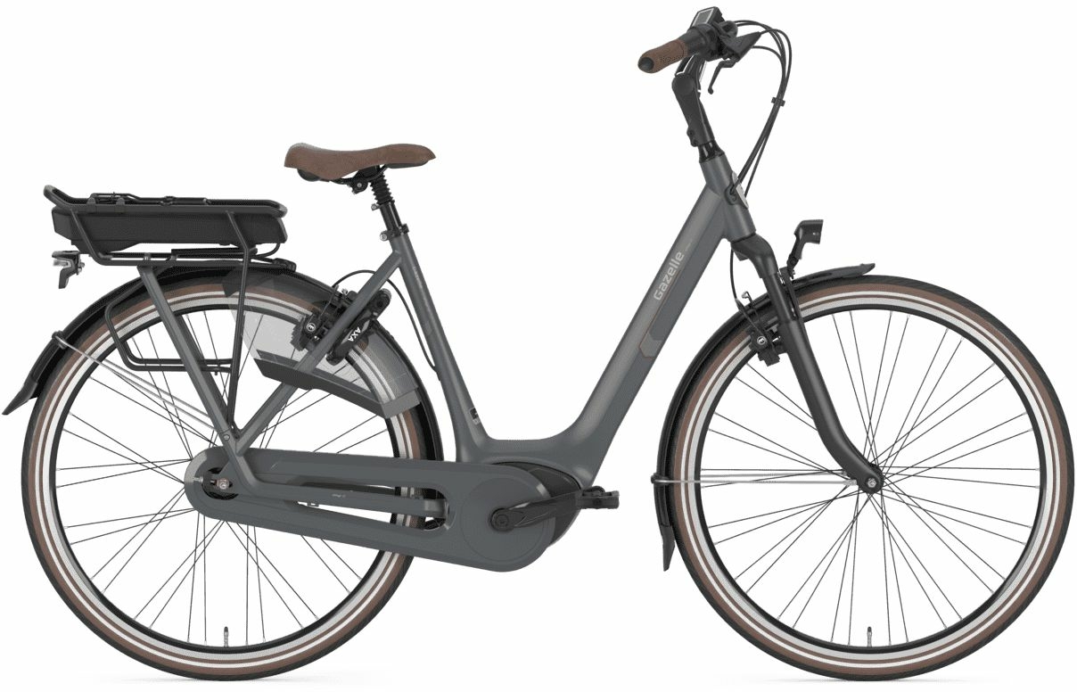 Gazelle Arroyo C7 HMB R7H, (500Wh), 7 Gang Nabenschaltung, Damenfahrrad, Wave, Modell 2019, 28 Zoll 49 cm grau