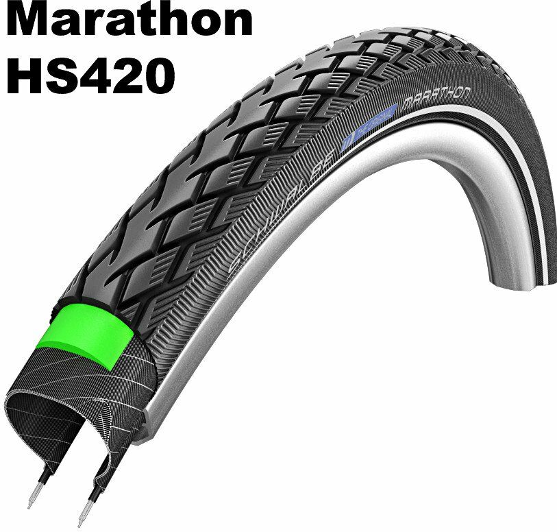 Schwalbe Performance Line - Green Guard- Drahtreifen, 28 Zoll Marathon (25-622)