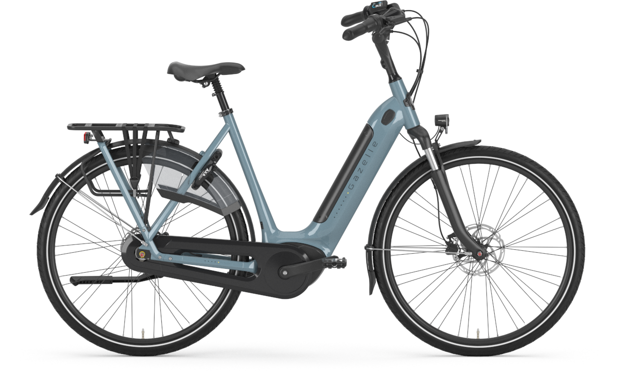 Gazelle Grenoble C7+ HMB (500 Wh), 7 Gang Nabenschaltung, Unisexfahrrad, Wave, Modell 2024, 28 Zoll 57 cm thunder greygl