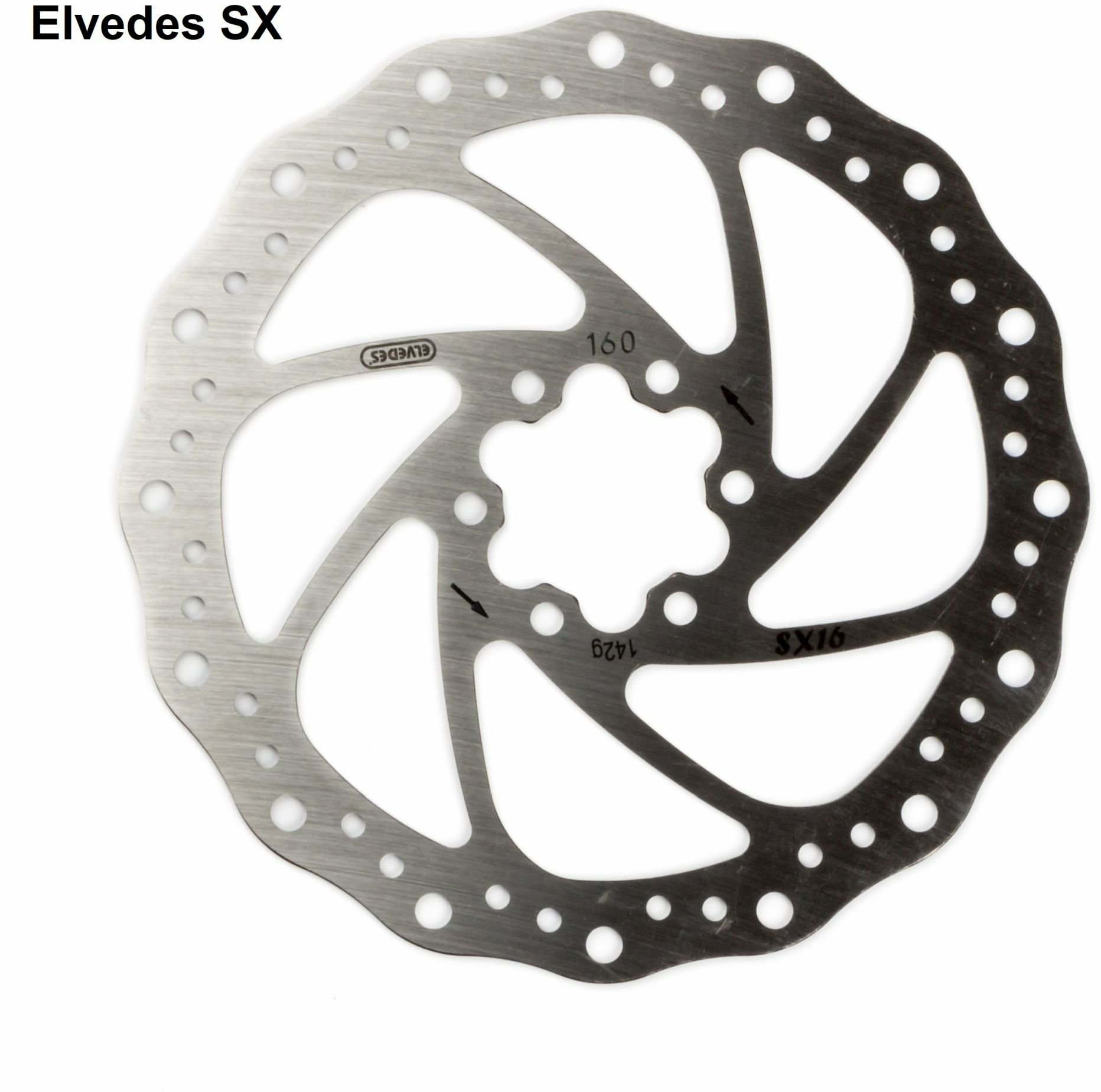 Elvedes Bremsscheibe SX18 180mm 6-Loch silber