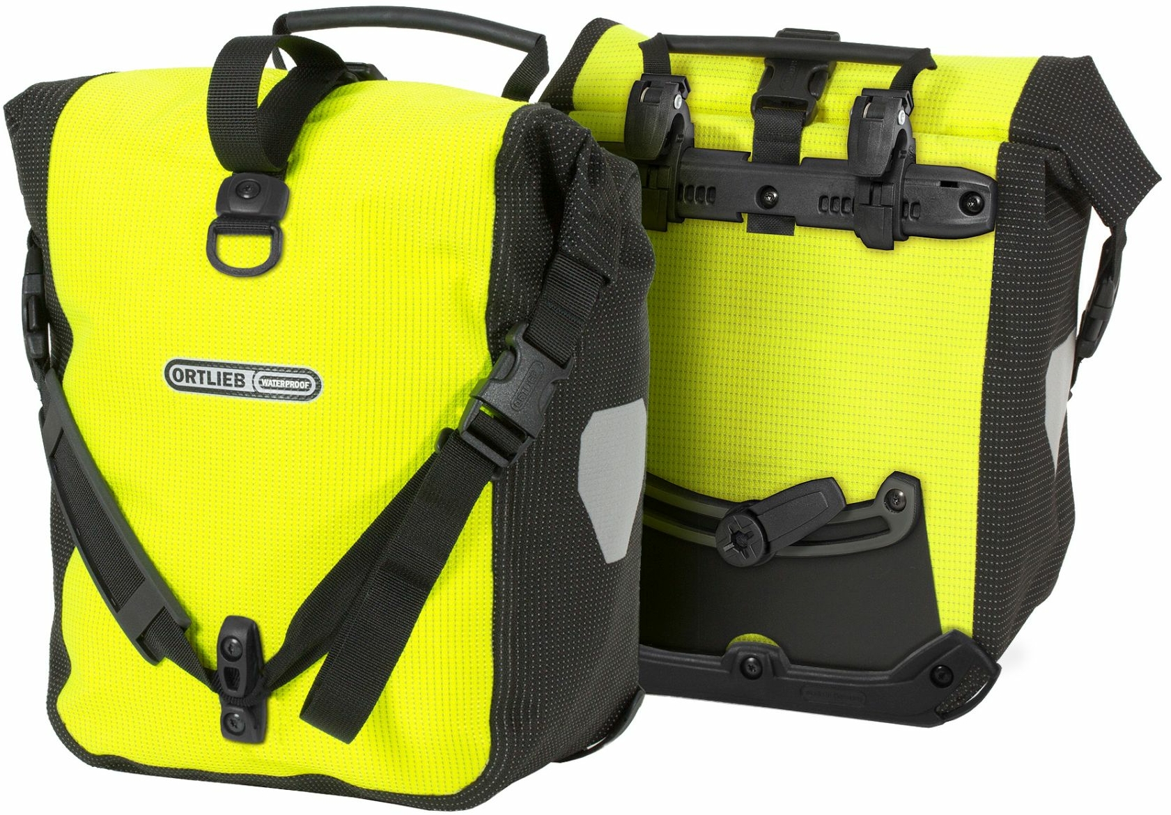ORTLIEB Seitentaschen Paar Sport-Roller High Visibility (2x)12,5 Liter neon yellow - black reflective