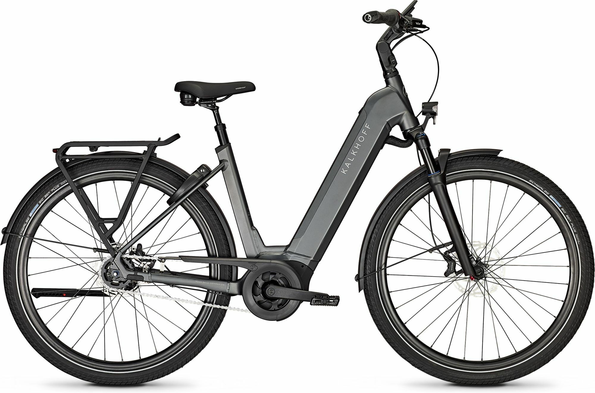 Kalkhoff IMAGE 5.B MOVE+ FL (625 Wh), 5 Gang Nabenschaltung, Damenfahrrad, Wave, Modell 2024, 29 Zoll 58 cm diamondblack matt 125409