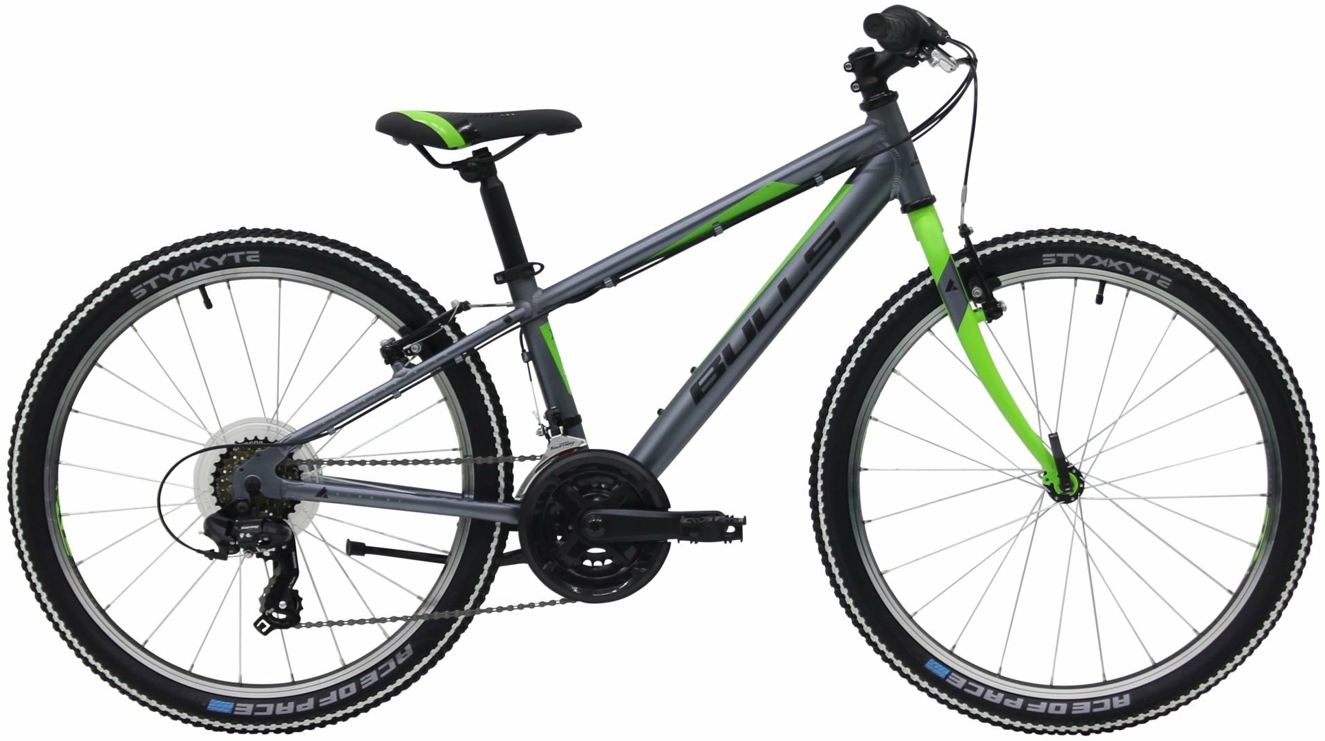 BULLS Pulsar 24, 18 Gang Kettenschaltung, Jugendfahrrad, MTB, Modell 2019, 24 Zoll