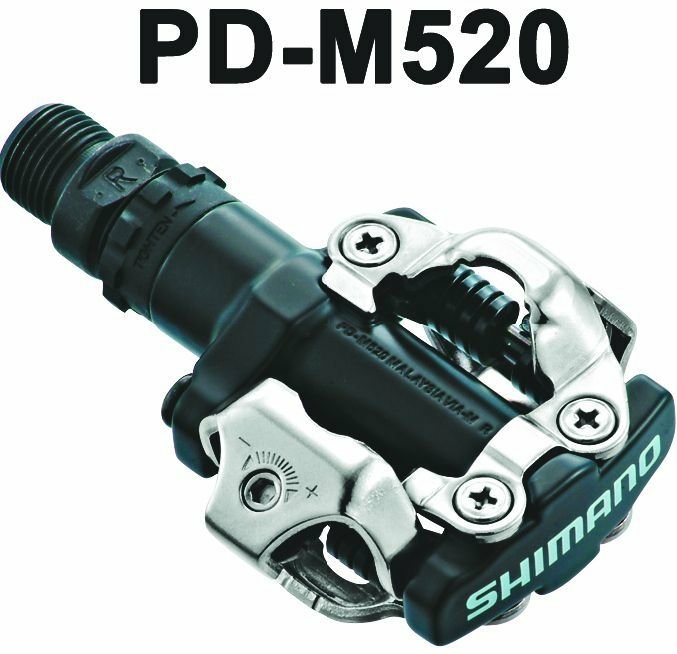 Shimano PD-M520 schwarz + SH 51 SPD Pedale 9/16 schwarz