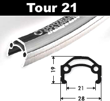 Schürmann Felge Tour 21 (28/29 Zoll, 21-622)