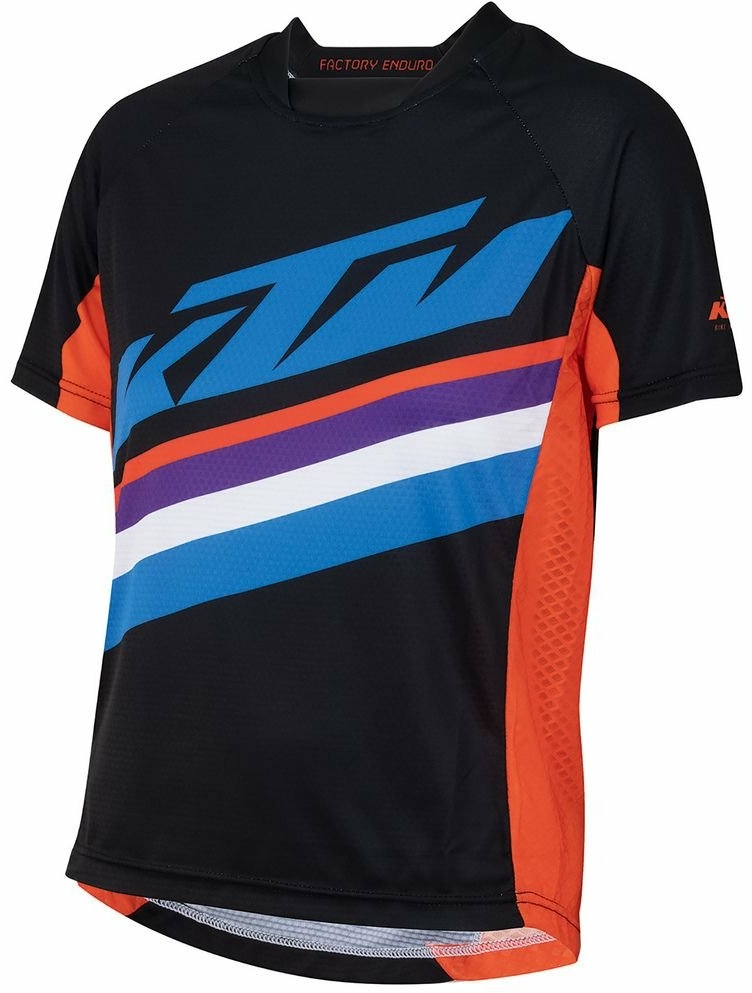 KTM Trikot Factory Enduro Youth Shirt shortsleeve 128 black/orange/blue