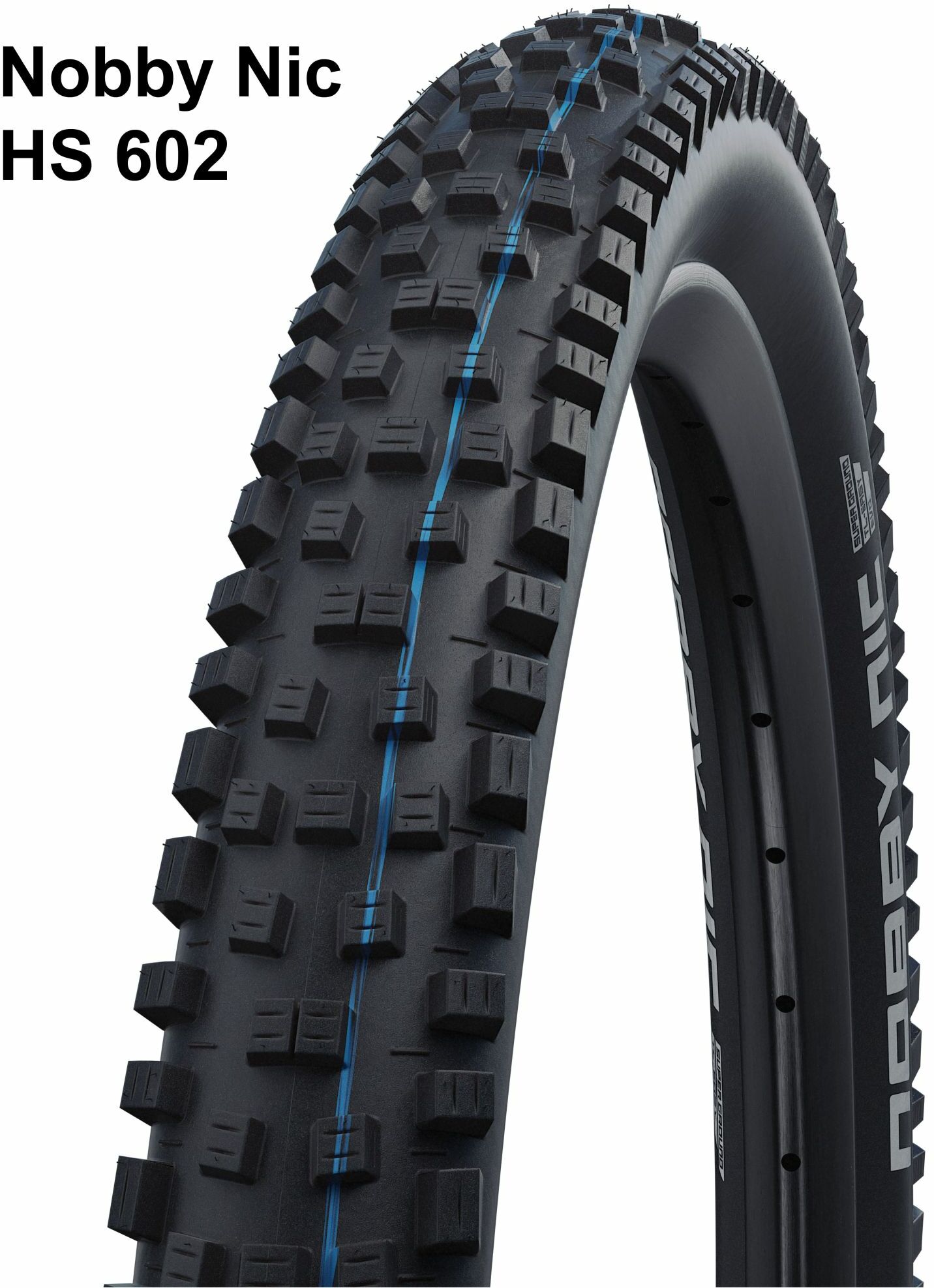 Schwalbe Evolution Line, Super Ground - TLE - E-50 - Faltreifen - HS 602 - 26 Zoll Nobby Nic (60-559) schwarz/schwarz