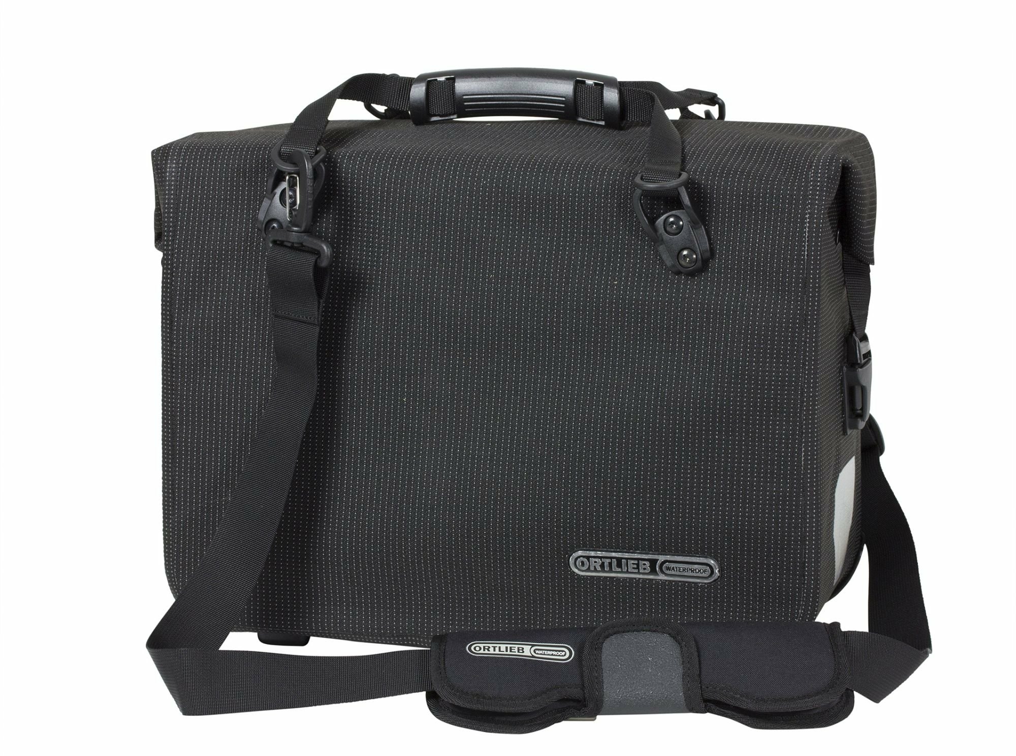 ORTLIEB Seitentaschen Einzel Office-Bag High Visibility QL2.1 21 Liter black reflective