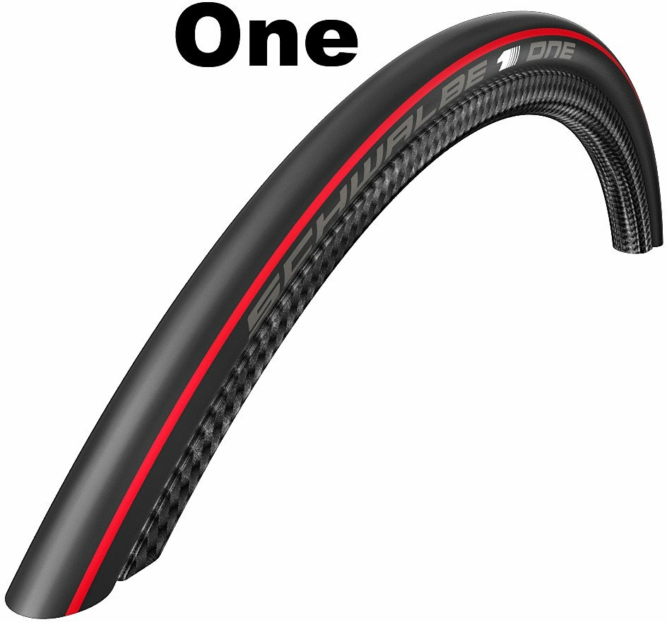 Schwalbe Performance Line - Addix-TubeType - Faltreifen, 28 Zoll One (25-622) rot-schwarz-rot/schwarz