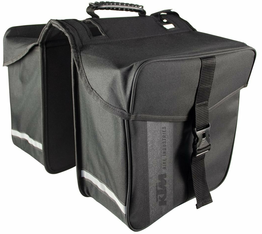 KTM Gepäckträgertasche Line Carrier Bag Double Basic Fold schwarz