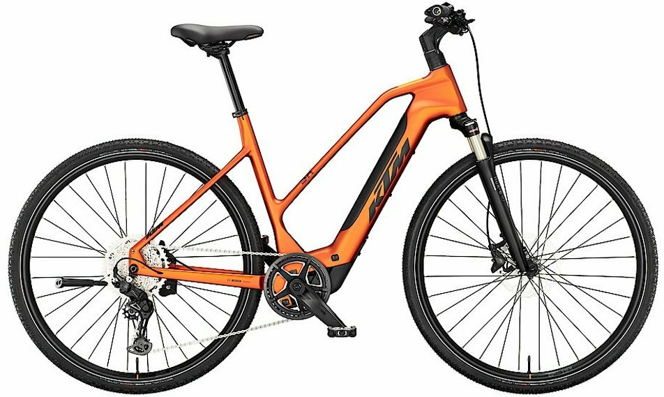 KTM MACINA CROSS SX ELITE, 10 Gang Kettenschaltung, Damenfahrrad, Trapez, Modell 2024, 28 Zoll 56 cm burnt orange matt (