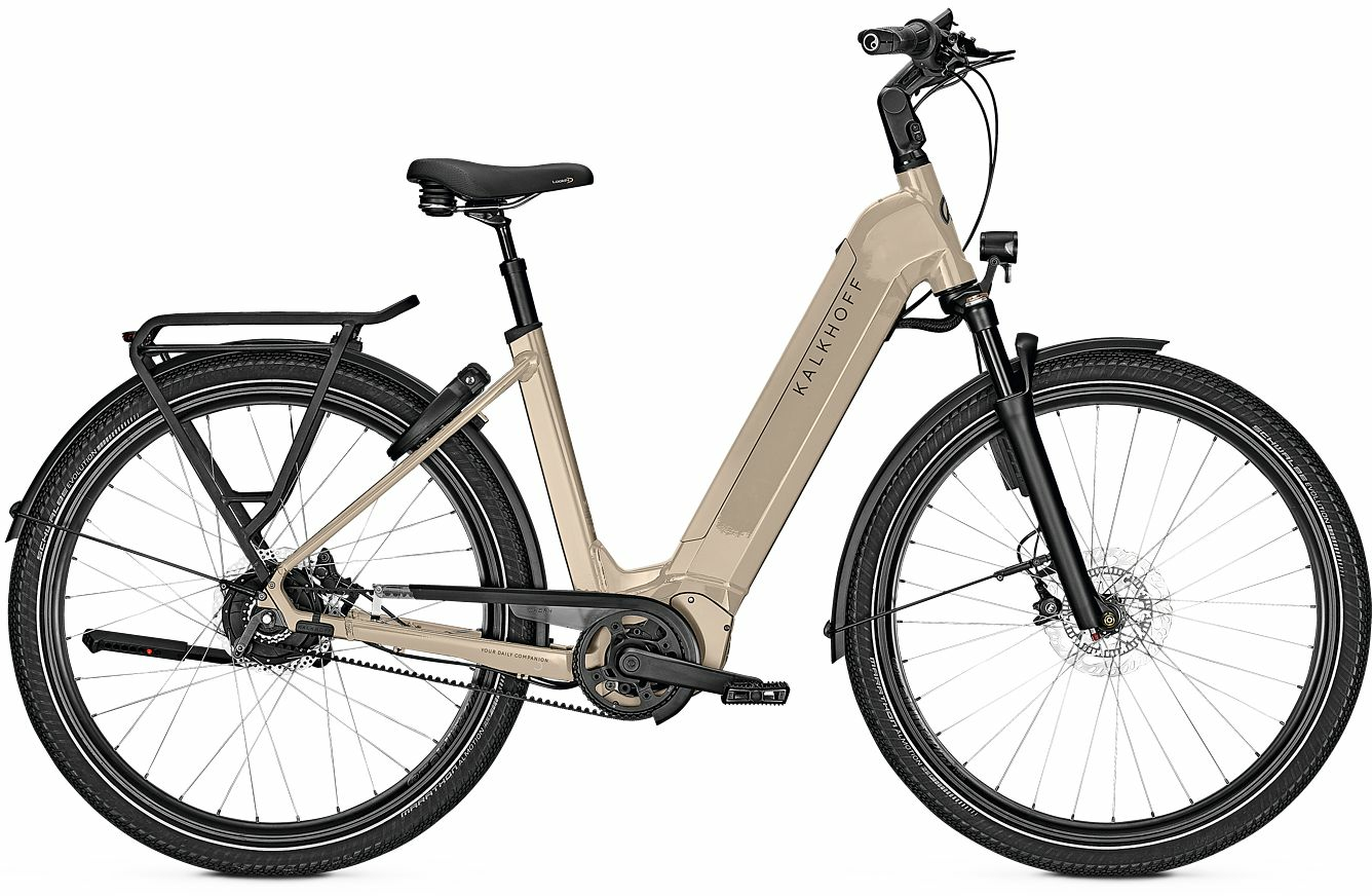 Kalkhoff IMAGE 5.B EXCITE+ ABS (625 Wh), stufenlos, Damenfahrrad, Wave, Modell 2024, 29 Zoll 48 cm milkbrown glossy 125375